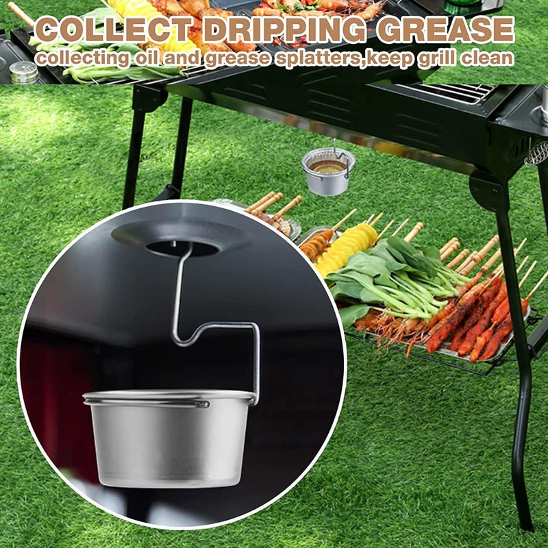 HAO HELPER Grill Grease Tray with Clip for Char-Broil/Kenmore Outdoor Grills and Other Similar Grills,Grease Catcher,Grease Tray for Gas Grill,Grease Bucket with Disposable Foil Liners (10 Pack) - Image 5